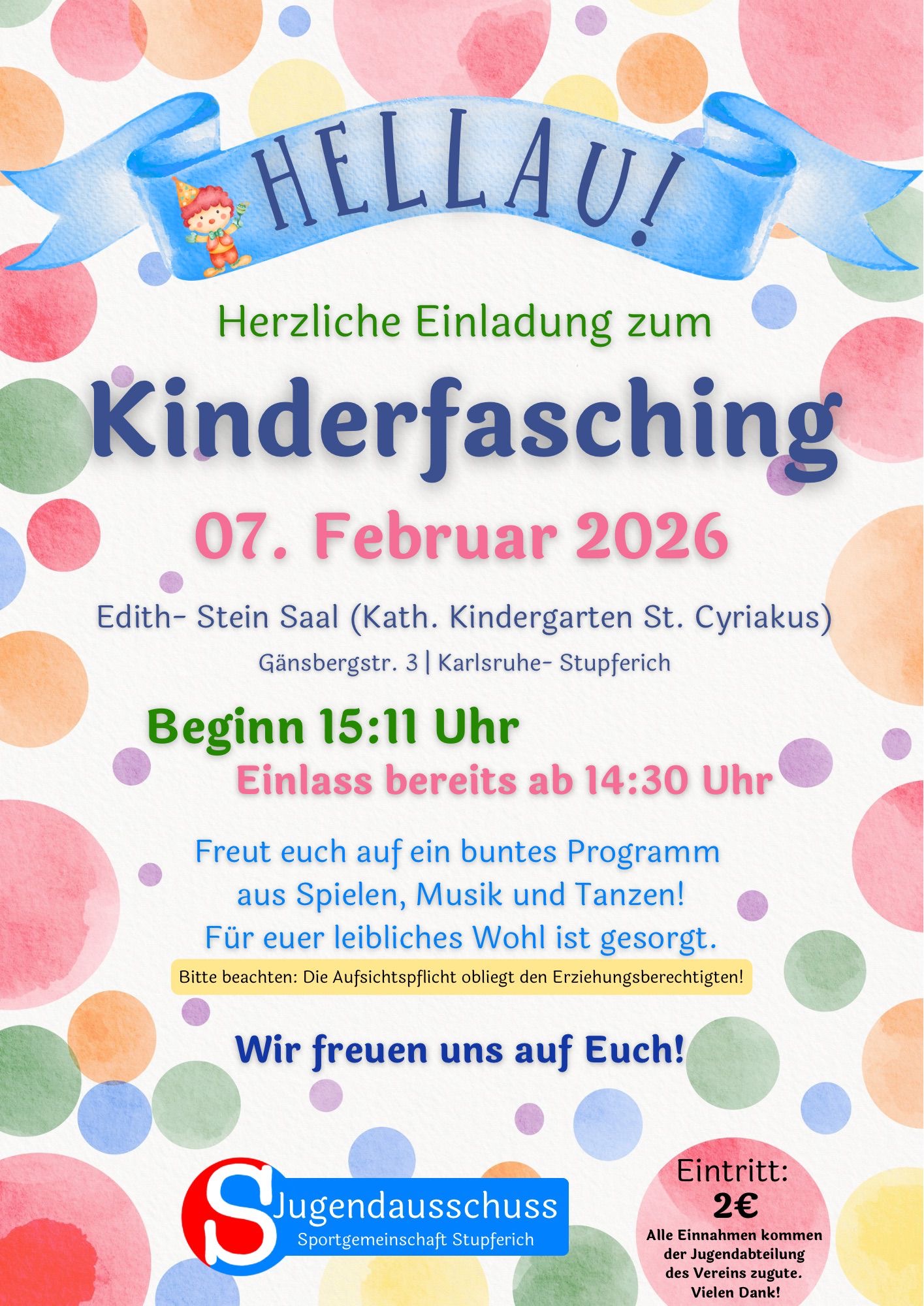 kinderfasching flyer